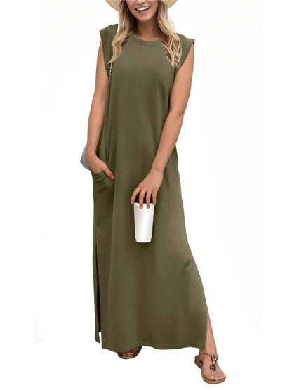 Casual Loose Split Wrinkle-Free Dress