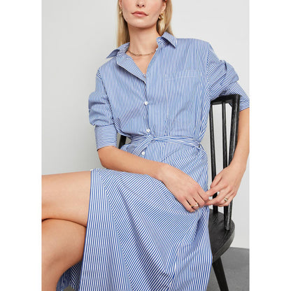 Women's Striped Tunic Shirt Dress