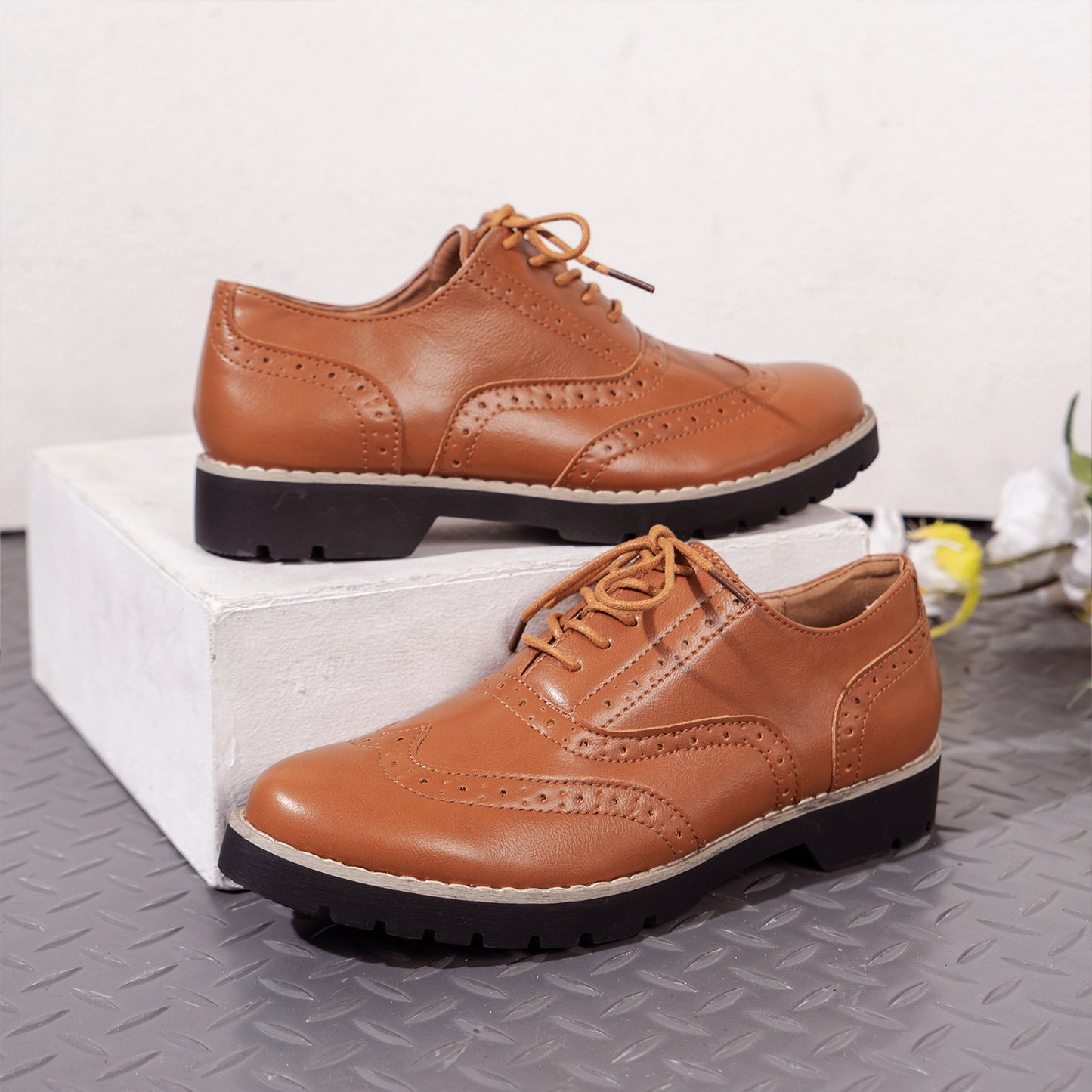 Women's Lace Up Brogues Oxfords