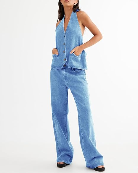 Women's Two Piece Denim Set