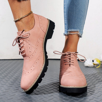 Women's Lace Up Brogues Oxfords