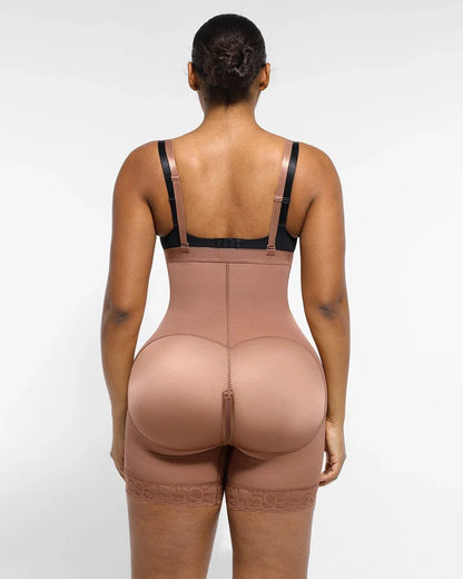 Firm Tummy Compression Bodysuit Shaper With Butt Lifter