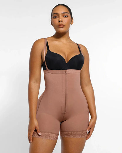 Firm Tummy Compression Bodysuit Shaper With Butt Lifter