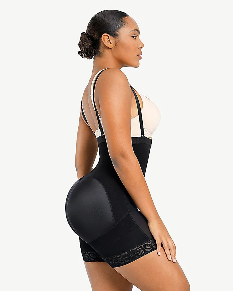 Firm Tummy Compression Bodysuit Shaper With Butt Lifter