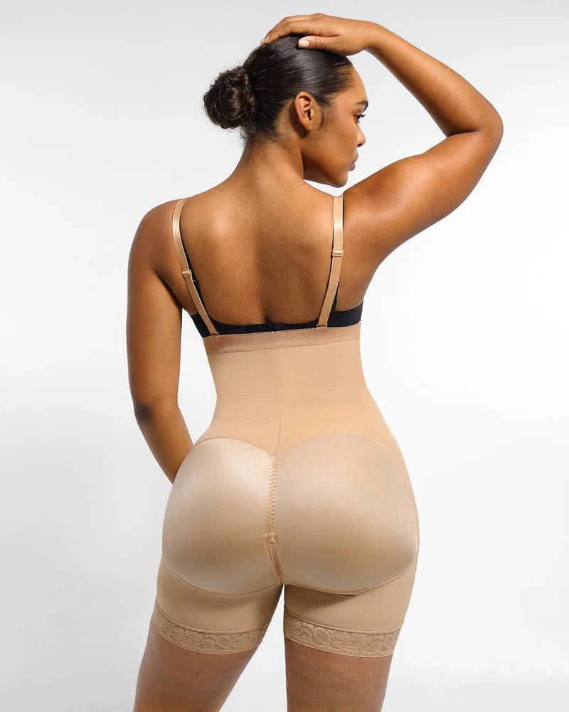 Firm Tummy Compression Bodysuit Shaper With Butt Lifter