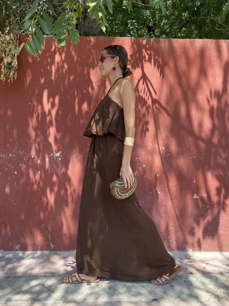 Chocolate Halter Dress