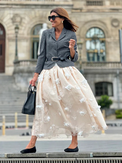 White Printed Dress