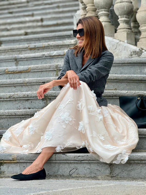 White Printed Dress