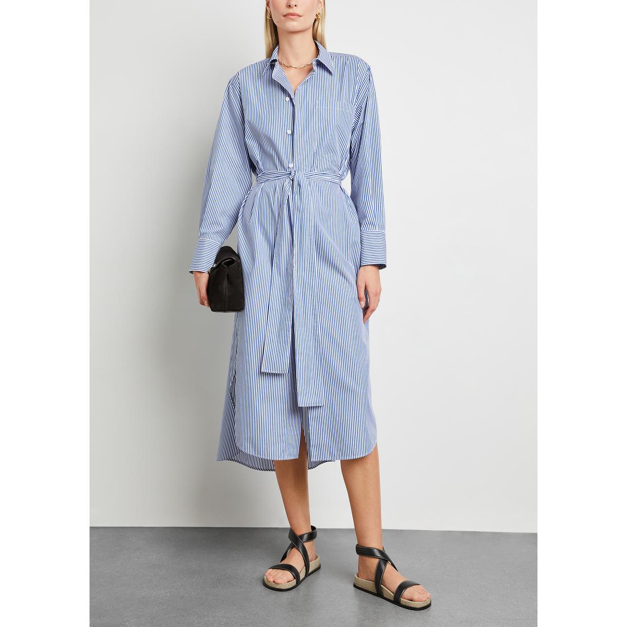 Women's Striped Tunic Shirt Dress