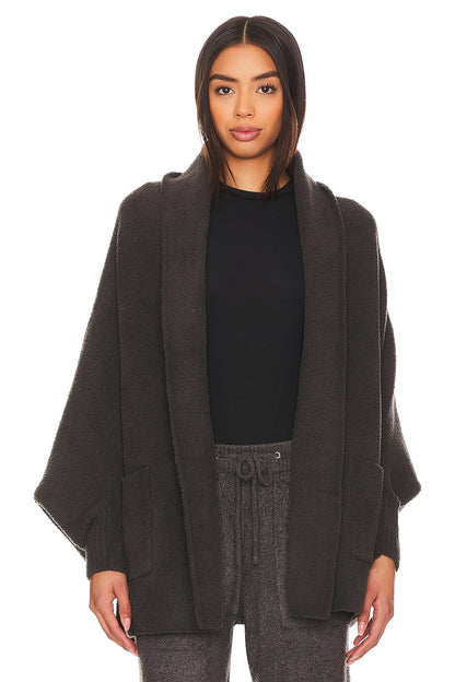 Women's Winter Plush Shawl Coat