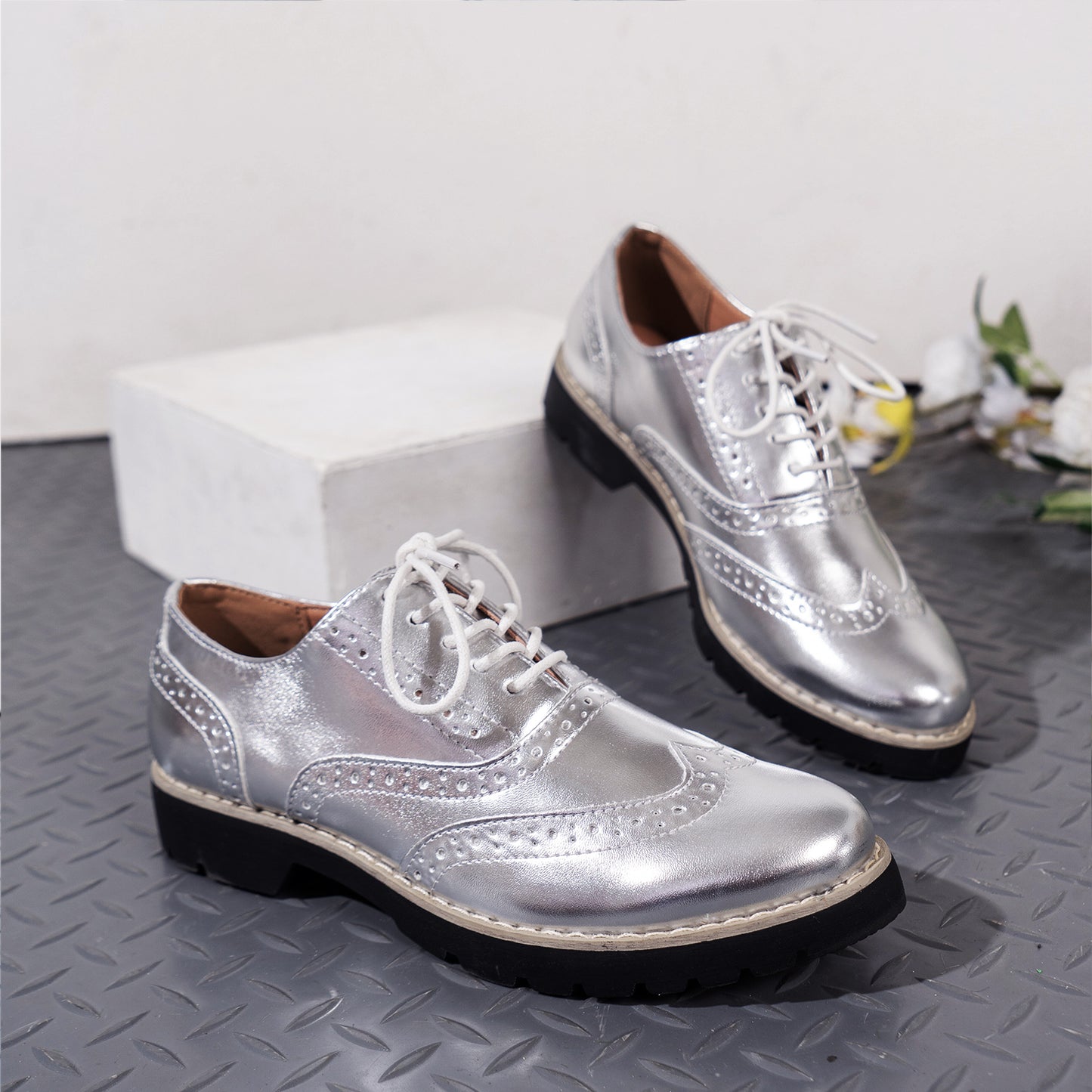 Women's Lace Up Brogues Oxfords