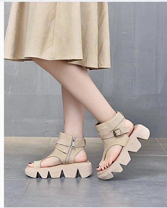 Vintage Rome Style Summer Flip Flop Boots