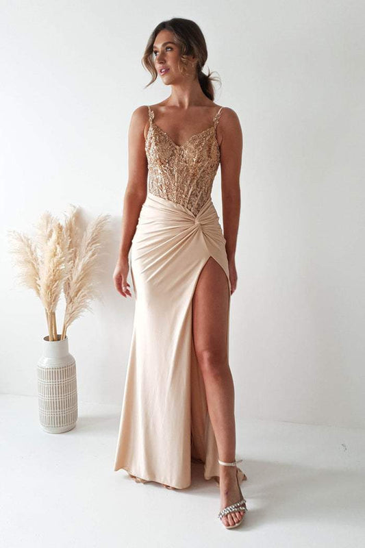 Gold Embellished Dress