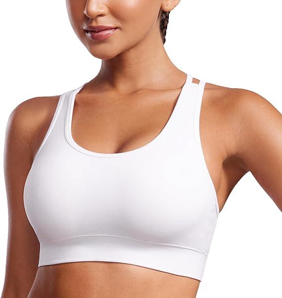 Womens Seamless Strappy Longline Sports Bra