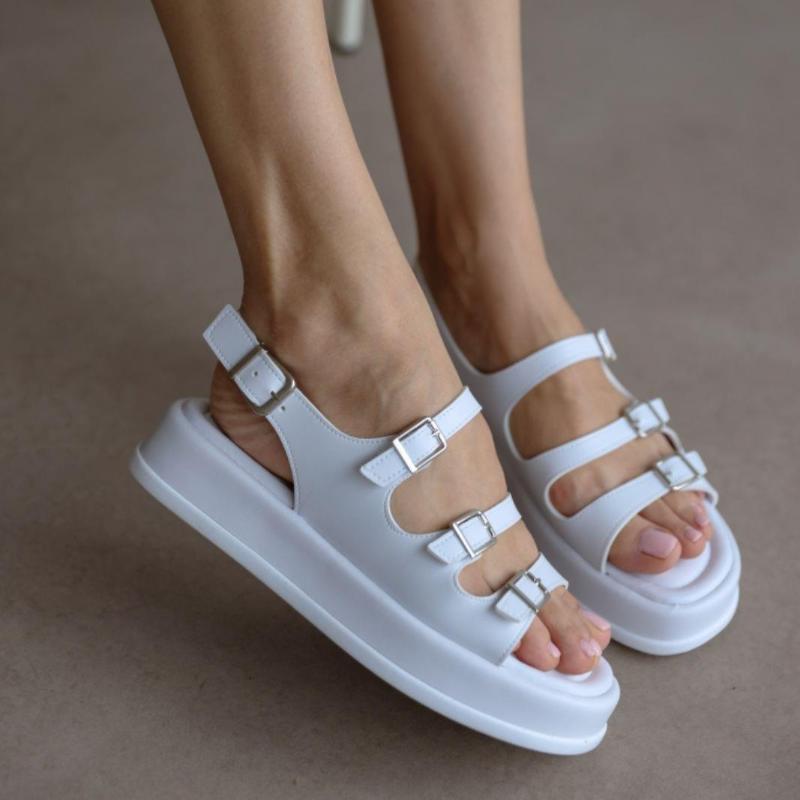 Detailed Buckle Women's Sandals