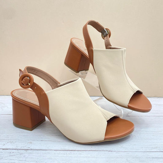 Women's Casual Colorblock Leather Sandals