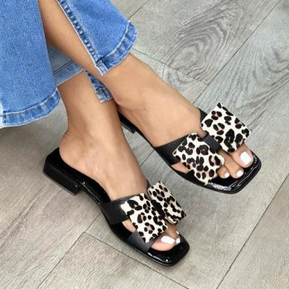 🔥LAST DAY SALE-49% OFF🔥Leopard Print Bow Flats