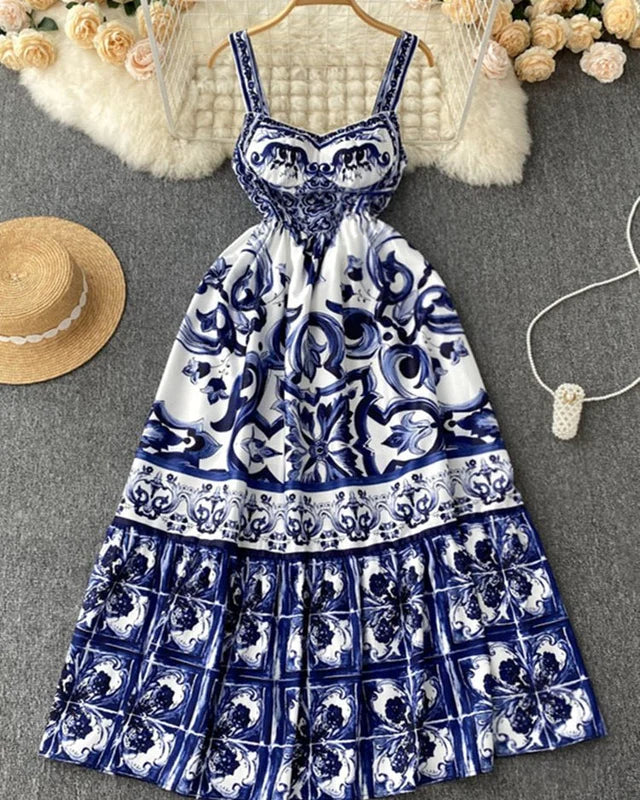 🔥Last Day 49% OFF🔥Porcelain Maxi Dress