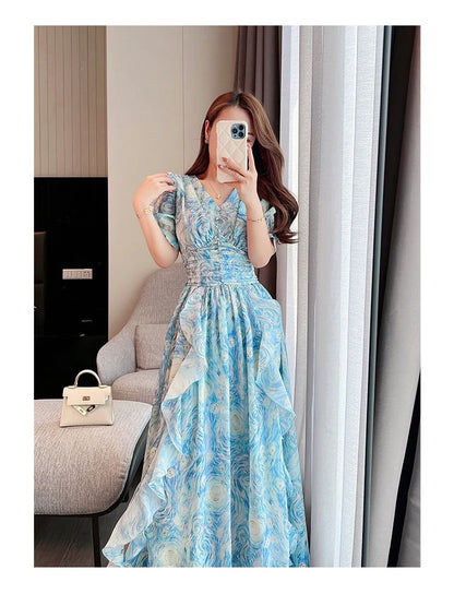 🔥LAST DAY SALE-49% OFF🔥Starry Night Sleeveless Dreamy Long Dress