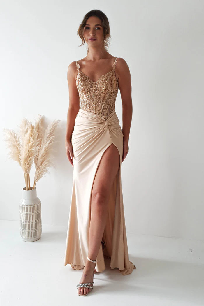 Gold Embellished Dress