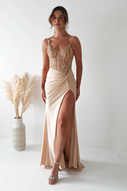 Gold Embellished Dress